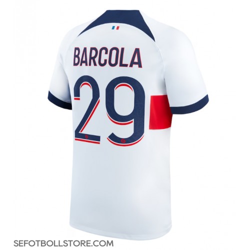 Paris Saint-Germain Bradley Barcola #29 Replika Bortatröja 2023-24 Kortärmad